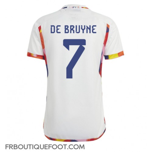 Maillot de foot Belgique Kevin De Bruyne #7 Extérieur vêtements Monde 2022 Manches Courtes